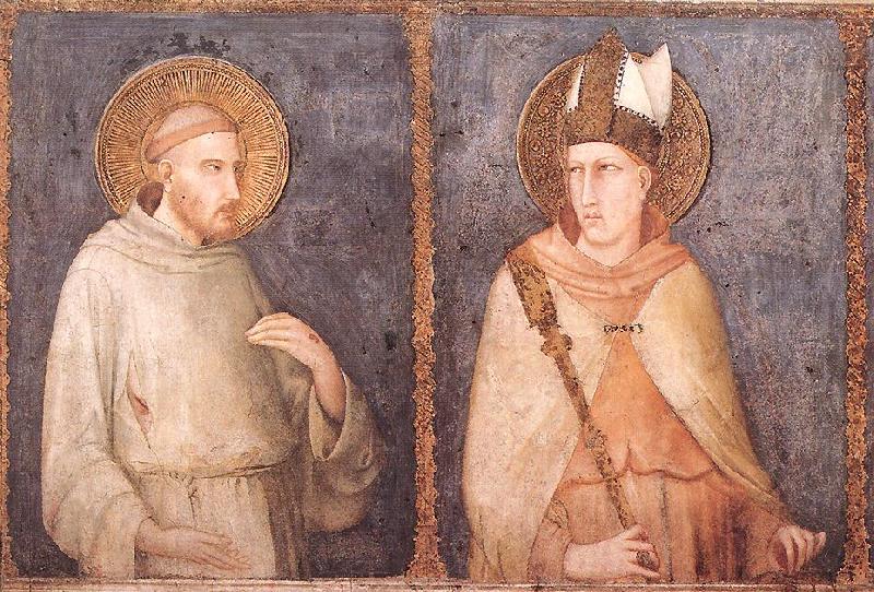 Simone Martini t Francis and St Louis of Toulouse oil painting image
